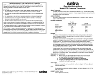 Thumbnail of document Manual - 270 Barometric Pressure Transducer